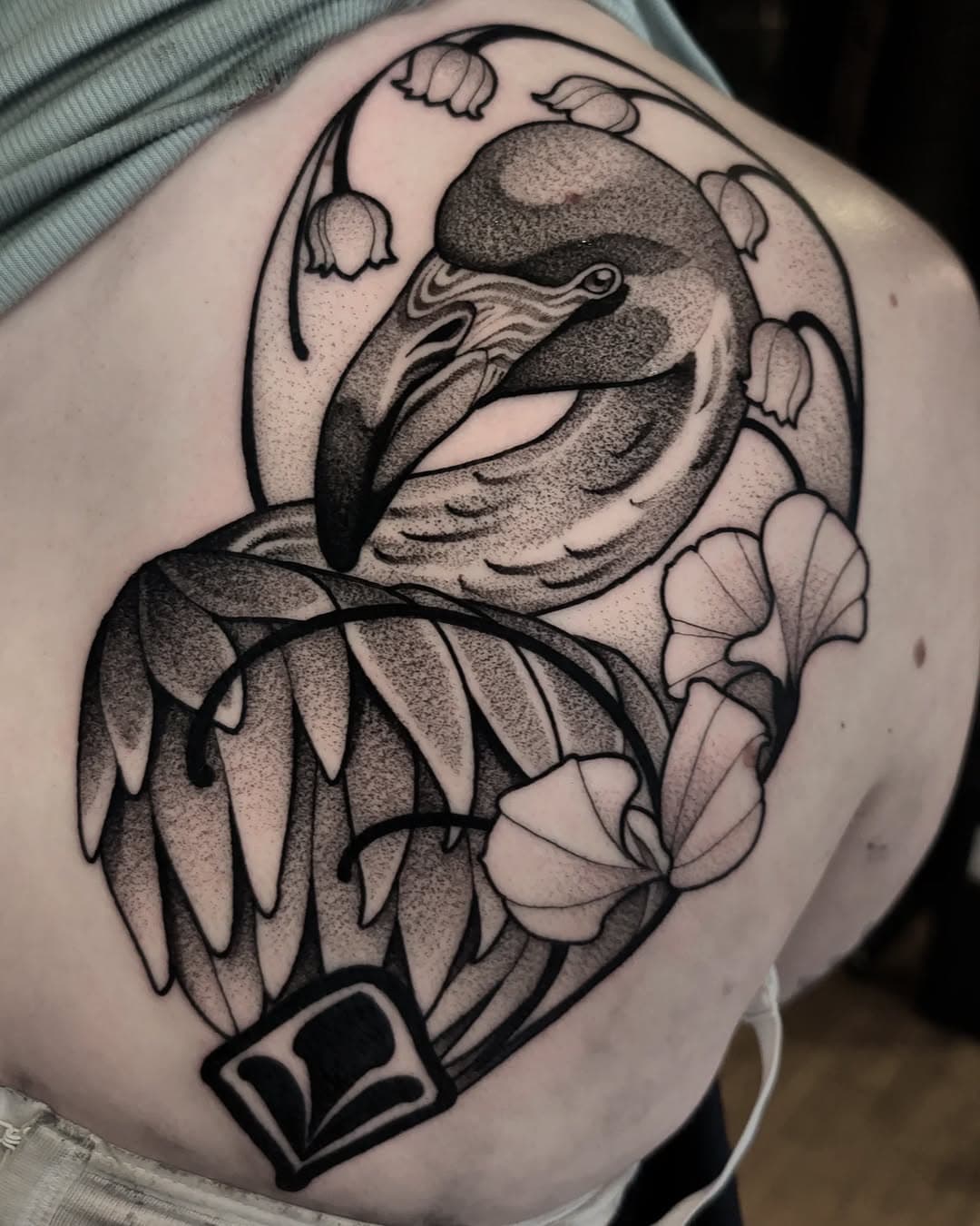 A black and grey pink flamingo. The rarest of all flamingo. Kansas City, I have openings in March and April. Do you too want to look cooler than that friend who always tried to one up you in high school? We can make that happen.