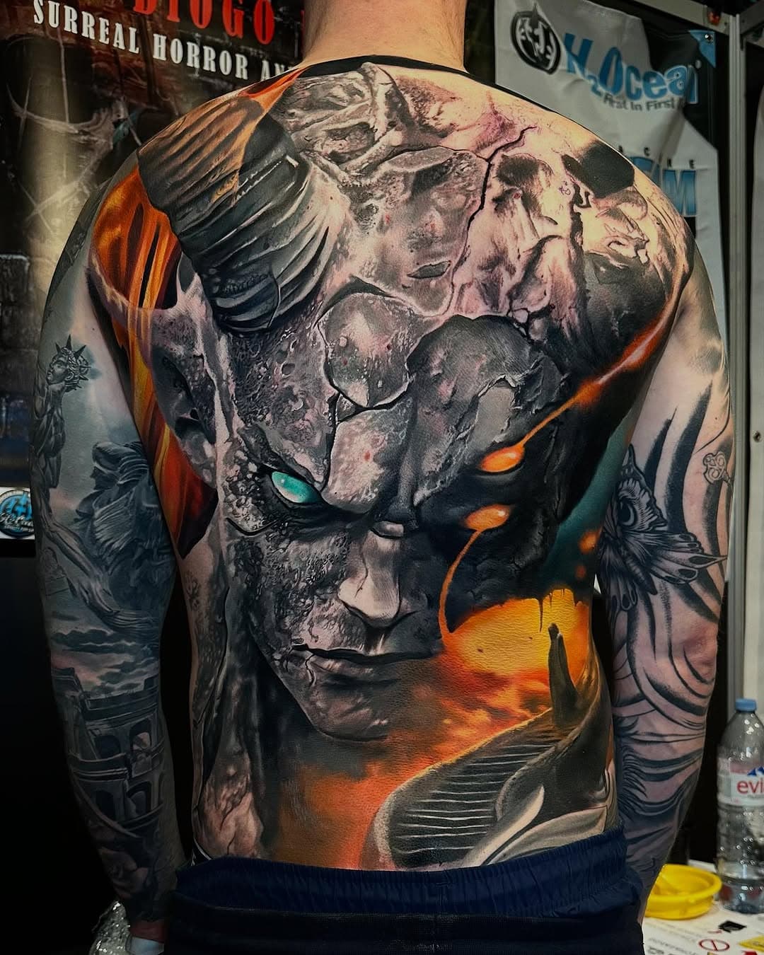 Great collaboration 🤜🤛 at @mondialdutatouage almost finish ! @shooby_tattoo x @diogonunestattoos 
Thx so much for your trust !
With @kwadron @killerinktattoo @inkmachines @hyraw_clothing @radiantcolorsink @tattooarmourpro @aftercareh2ocean @eternalink 
@tattoorealistic #realism #realistictattoo #kwadron #inkedmag #ink #tattooartist #art #valdeurope #marnelavallée #woman #eviltattoo #evil #darktattoo #dark #beauty #francetattoo #paristattoo #bnginksociety #blackandgreytattoo #tatouagemagazine