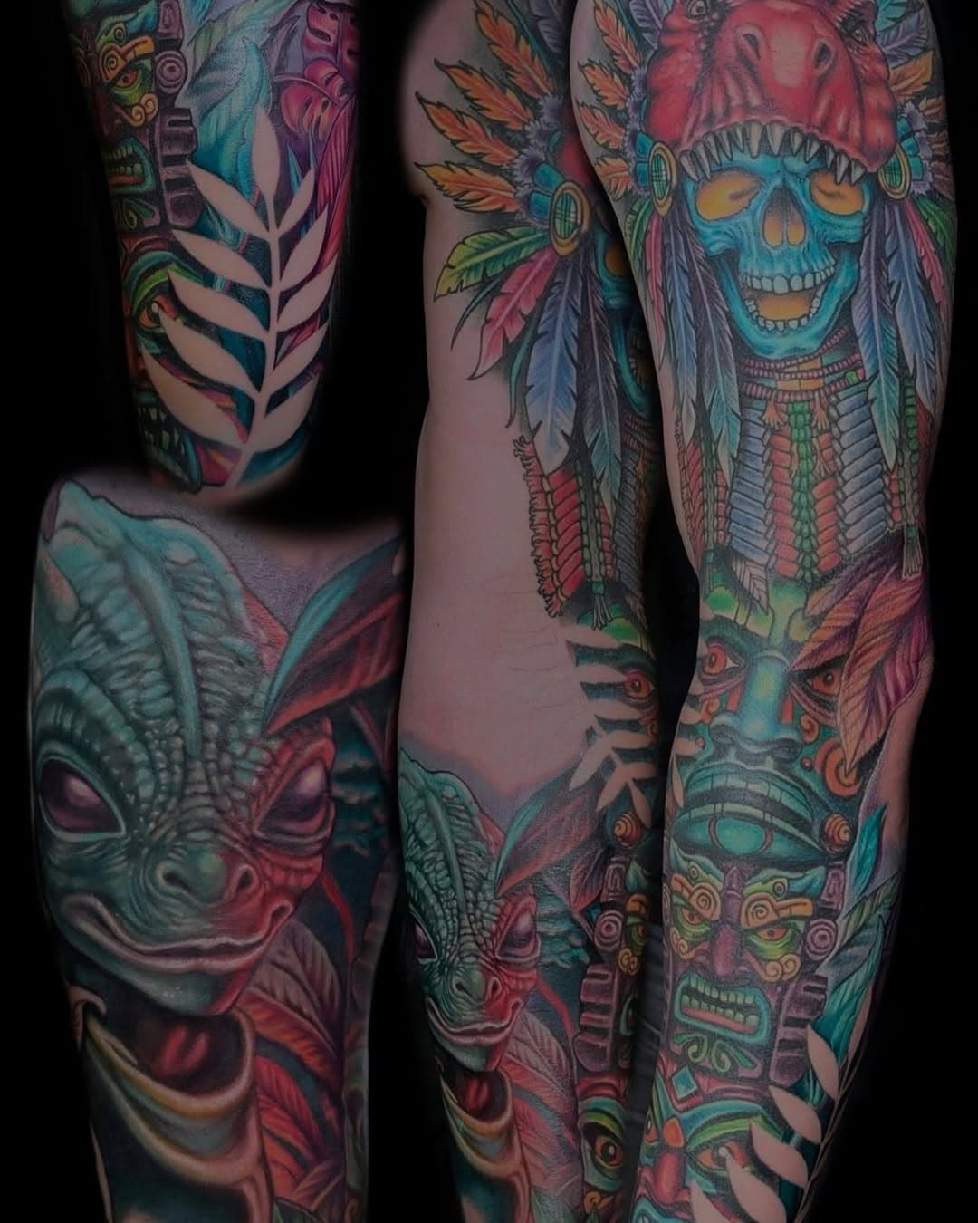 @taylorkuhlmantattoos knocking it out of the park again!
Taylor does have some rare availability this week, email monsterinkstudio.tattoos@gmail.com to grab ‘em before they’re gone!
 #monsterinkstudio #tattooideas #tattooed #tattooink #artist #tattoolife #tattooist #art #ink #crystallakeil #crystallaketattoo #tattoo #besttattooshopinmchenry #colortattoos #colortattoo #colortats #aliens #alientattoo #newschooltattoo