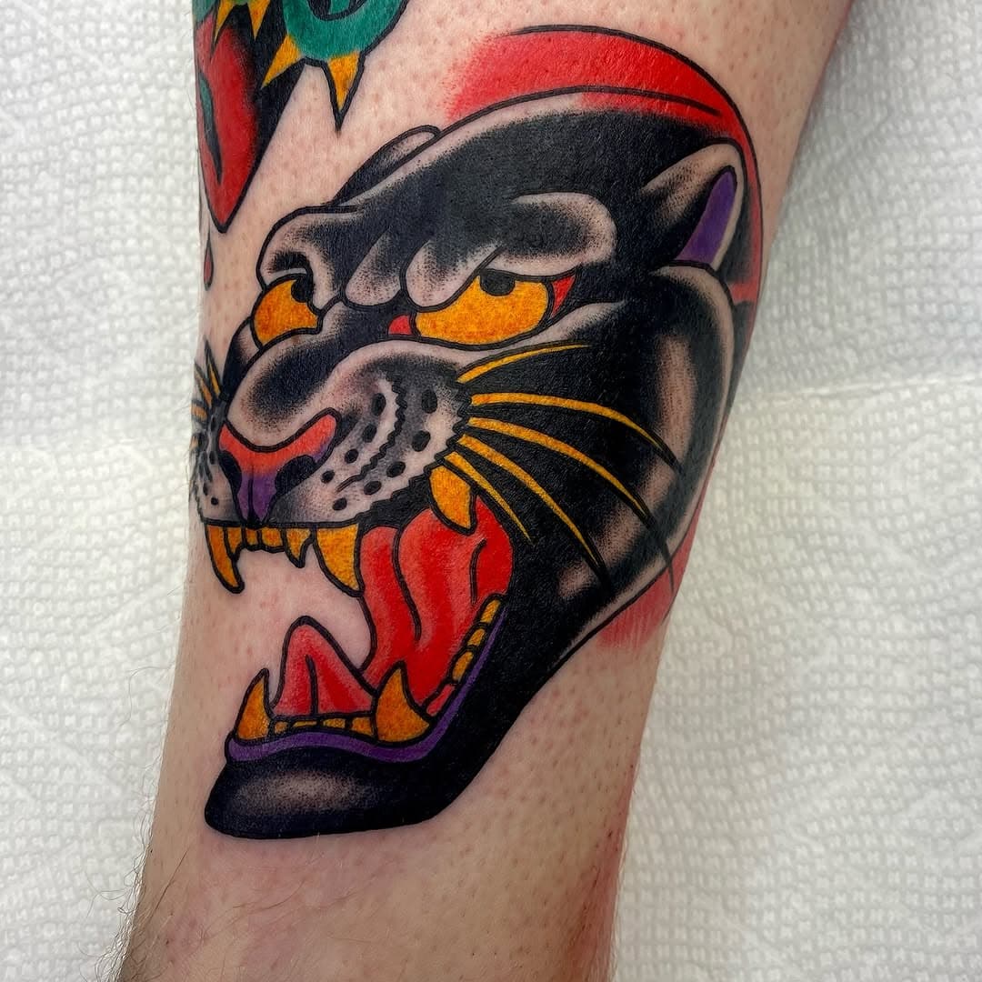 Got to do this panther head today @salvation_tattoo animal heads will always be my favorite thing to tattoo, if you’re down dm for availability 🙏🙏
-
-
- #tattoo #tattooflash #traditionaltattoo #traditionaltattooflash #trad #oldschooltattoo #oldschooltattooflash #besttradtattoo #trueoldschool #tattooideas #colortattoo #boldwillhold #brightandbold #texastattooartist #texastattoo #texas #dallastexas #dallas #dallastattooartist #dallastattoo #dfwtattooartist #dfwtattoos #dfw #oakcliff #bishopartsdistrict