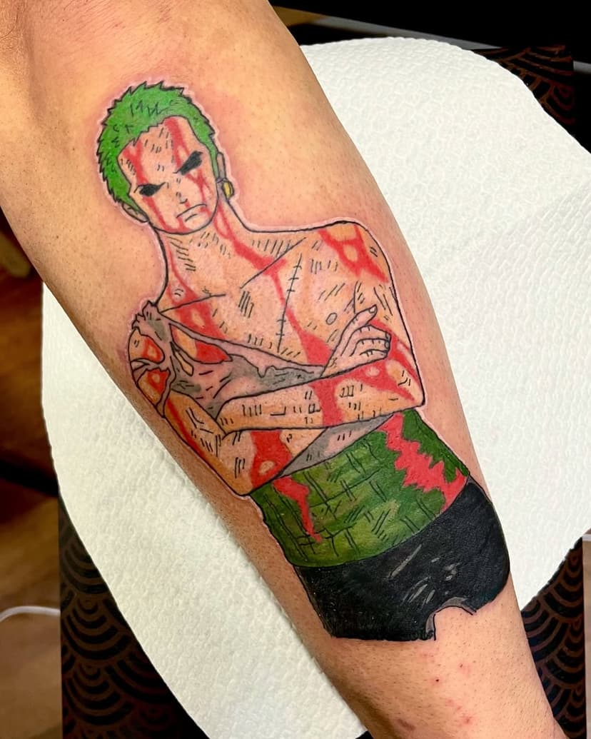 Roronoa Zoro ❤️‍🔥
@livorno @livornotattoo @tattoolivorno #zoro #onepiecetattoo #onepiece