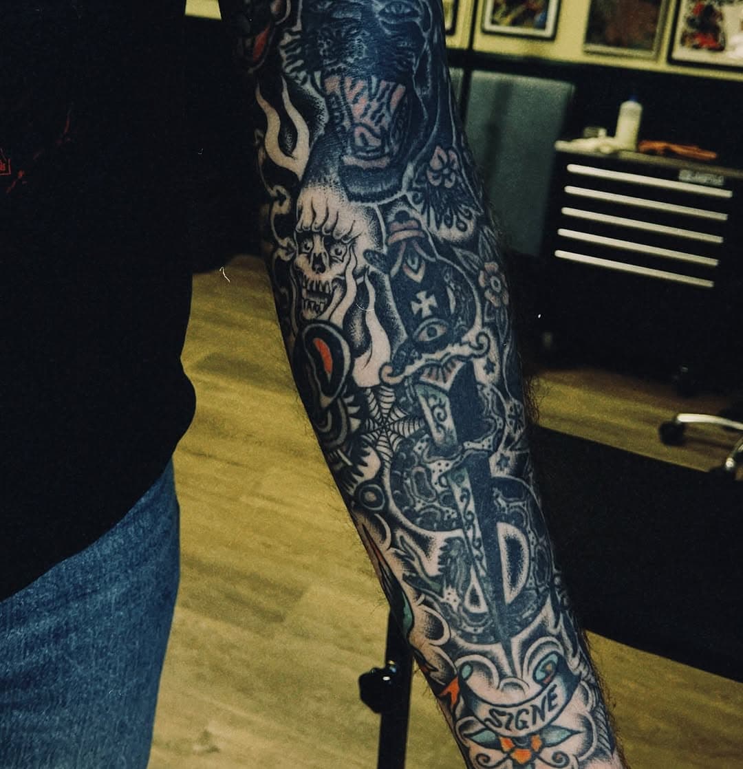 Sleeve finished and healed!
#copenhagen #copenhagentattoo