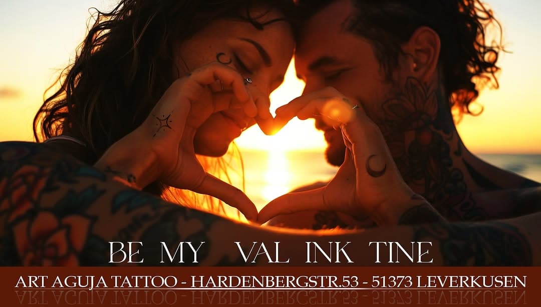 💖✨ BE MY VAL _INK_ TINE – Tattoo-Aktion bei Art Aguja Tattoo! ✨💖

Ihr Lieben 🥰 verliebten 😍 ,

der Valentinstag steht vor der Tür, und wir haben etwas ganz Besonderes für euch! 🌹 Verewigt eure Liebe mit einem Tattoo und zahlt gemeinsam nur für eines! Das perfekte Geschenk, um eure Verbundenheit auf unvergessliche Weise zu feiern! 🎉

❤️ Details:
🔹 Jedes Tattoo nur 120 €
🔹 Maximal 1 Stunde pro Paar
🔹 Spontan vorbei kommen am 14.02. von 12:00 Uhr bis 22:00 Uhr!

Das ist noch nicht alles! Als Highlight der Aktion erhält jedes Paar ein unvergessliches Geschenk für diesen besonderen Tag! Lasst euch überraschen – es wird sich lohnen! 🎁💞

📍 Art Aguja Tattoo
Hardenbergstr. 53
51373 Leverkusen

📞 Telefon: 0214 734 54 132

Wir freuen uns auf euren Besuch! Euer Art Aguja Team 🖤