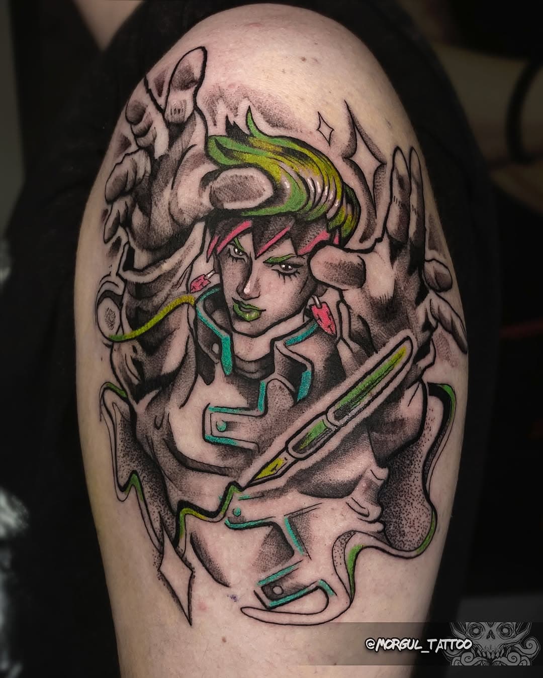 💖 ROHAN KISHIBE 💖

Cada trazo de este tatuaje refleja la personalidad intensa y el genio creativo del icónico mangaka de JoJo’s Bizarre Adventure.

Este tatu es el resultado del último sorteo realizado y que hasta ahora no hemos podido meter mano!
Muchísimas gracias @calebsit0_  por el ratito y la idea ✨✨✨
Espero que estes contento con esta pieza que te has llevado🤗

#jojosbizarreadventure #rohankishibe #tattoo #morgultattoo #morgultattoodesign #animetattoo #rohankishibetattoo #jojostattoo #jojosbizarreadventureedit #jojosbizarreadventurefanart #anime #morgultattoohuelva #tattooart #tattooideas