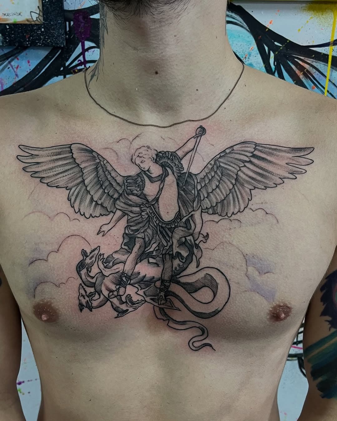 Primeira sessão da tatuagem do @oduducastro que aguentou bravamente até aqui.
Mais uma tatuagem que irá alçar, voos internacionais. Dessa vez pra Irlanda.

#tatuagem #saomiguel #tatuagemanjo #tatuagemaquarela #irlanda