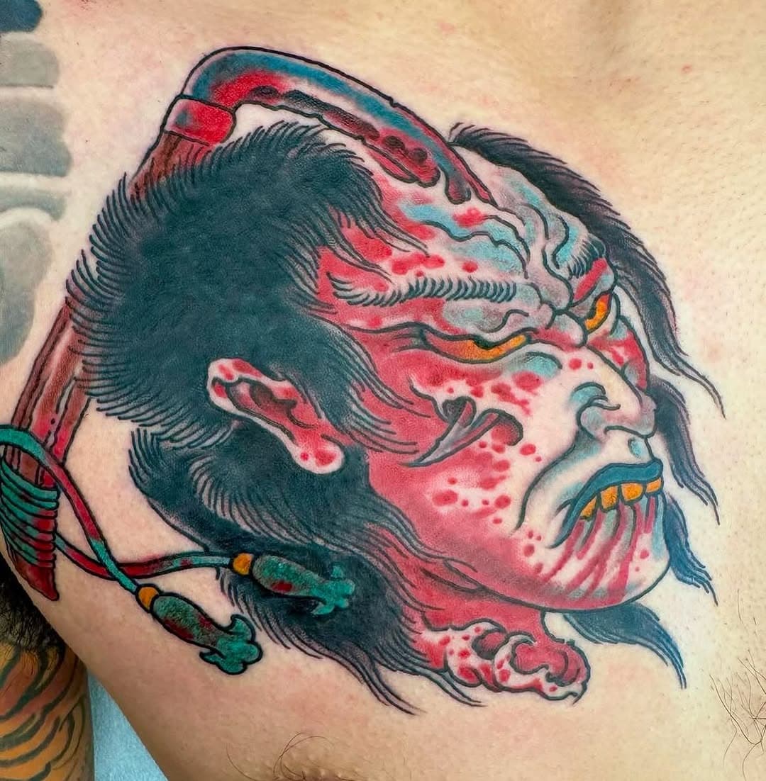 Nice and bloody namakubi by @mastersofdeath 

•
•
•
•

#tattooideas #traditionaltattoo #tradtattoos #americantraditionaltattoo #americantraditional #flash #flashtattoo
#tattooflash #tattooart #sandiegotattoo #tattoosandiego #tattoodesign #tattooart #tattooideas #tattoo #namakubi #namakubitattoo