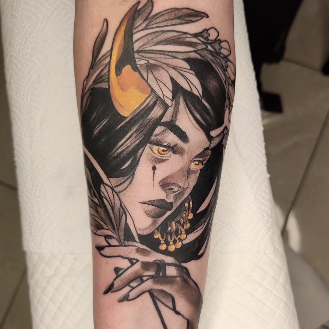 Tattoo I did a couple of months ago. 
@cheyenne_tattooequipment 
@starbritecolors 
@bohemian_tattoo_supply 
#pepatattoo #animetattoo #taurangatattoo ##bohemiantattooarts_nz