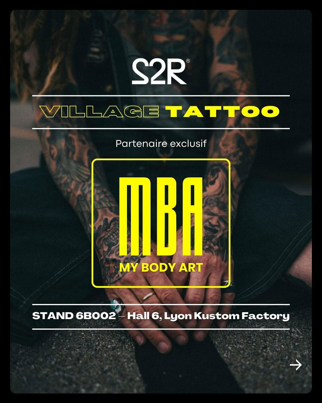 🔥 MBA My Body Art partenaire exclusif du Salon du 2 Roues 2025 ! 🔥

Du 13 au 16 février, retrouvez @mba_mybodyart au Village Tattoo pour une expérience unique où l’encre et l’adrénaline se rencontrent ! 🏍💥

🔹 Flash tattoos & piercings réalisés sur place
🔹 Présentation de MBA School : notre centre de formation pour tatoueurs et perceurs
🔹 Grand jeu concours : tentez de gagner un tatouage d’une valeur de 600€ !

📍 Rendez-vous au Stand n°6B002 - Hall 6, Espace Lyon Kustom Factory 

#tattoo #tatouage #lyonkustomfactory #salondu2roues