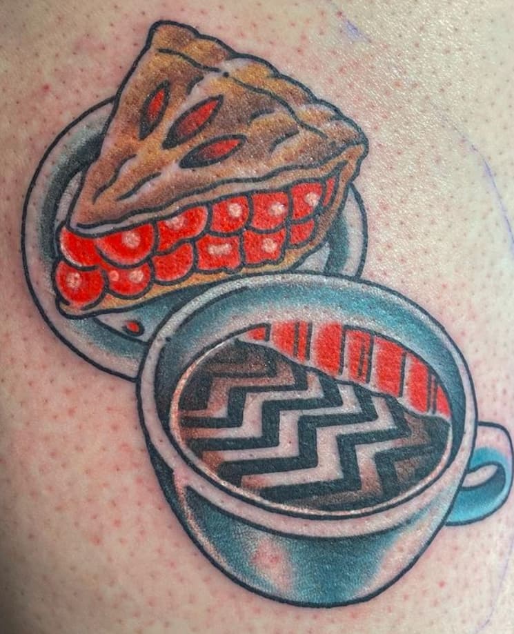 David Lynch inspired tattoo by @colinpmcclain 

WE HAVE FEBRUARY AVAILABILITY

We'd love to tattoo you, reach out to book a consultation or appointment! 

#tattooer #art #davidlynch #twinpeaks #tattooshop #tattoo #tattoos #tattooart #twinpeaks #midwest #midwesttattoo #bloomingtonindiana #bloomington #indiana #iu #iub #indianauniversity #bloom #photooftheday #post #instagram #hashtag #colortattoo #pie #coffee #yum #love #loveislove