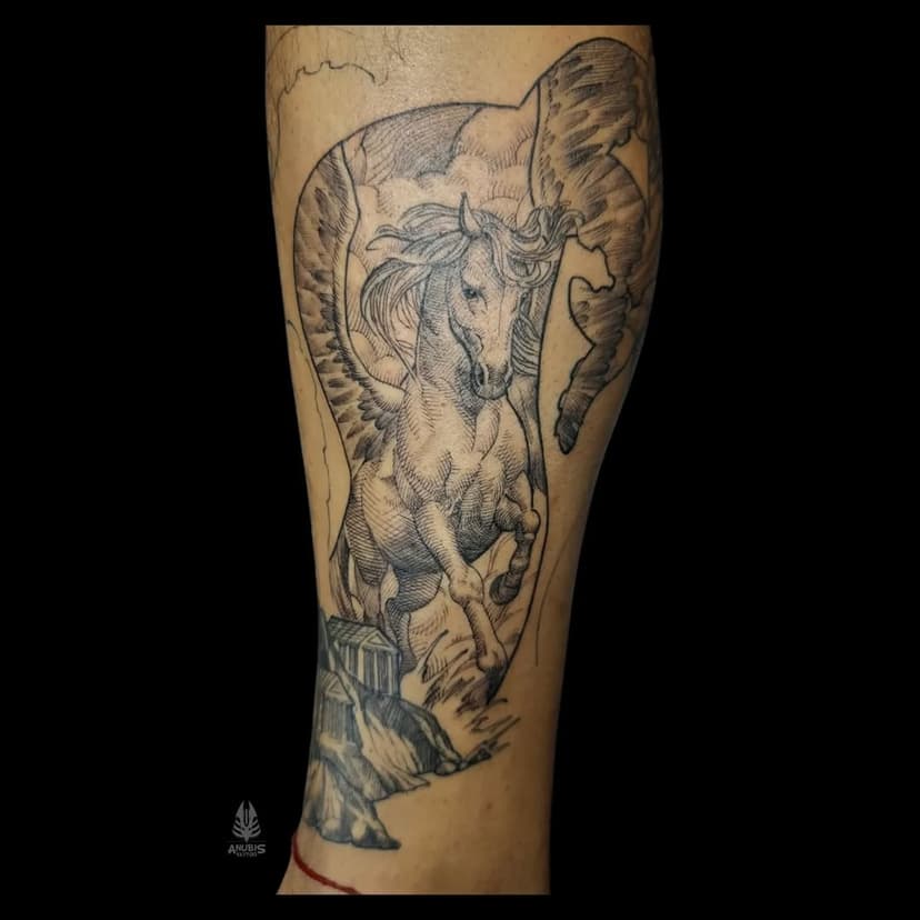 "Pegasus, ajuda o seu cava-lêêi-ro, gelo, dragão e..."

Opa, péra... Esse é o outro Pegasus, né? Mals aê.

Construindo uma brutal Fúria de Titãs para o grande @bemmevejo. Quase lá!

Obrigado, Igor!

Cc @daniellarusotattoo

#Pegasus #FúriadeTitãs #anubistattoorj #engravers #Engraversrtattoo