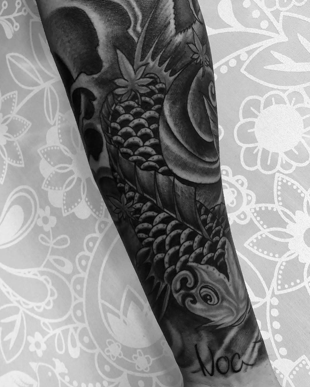 #dractattoo #tatuajes#tattoo #oriental #carpas#valencia