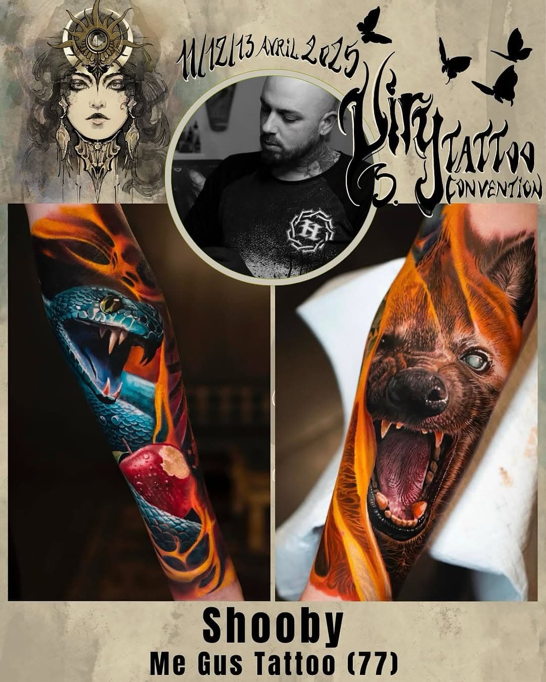 • Shooby •

Spécialisé dans le réalisme, il nous vient de @megustattoogallery (77) et il nous fait l’honneur d’être présent pour notre troisième édition ! 🔥

Pour découvrir son travail et prendre rendez-vous avec lui, contactez le directement :
@shooby_tattoo 

⎯⎯⎯⎯⎯
Partenaires :
@la_boutique_du_tatoueur
@the.cross.lifestyle
@la_bouledogue
@apprentissage_culturagenevieve
@caenjaimemapeau 
@viryofficiel 

#convention #virytattooconvention #tattooshow #tattoofrance #conventiontattoo #conventiontatouage #conventiontattoofrance #tatouage #bodyart #inkedstyle #thecrosslifestyle #streetwear
#marquefrancaise #tatoueur #laboutiquedutatoueur #caenjaimemapeau  #colortattoo #phoenixcrossfight #labouledogue #biereartisanale #anepaslouper #guestspotfrance #tatouageidf  #realismetattoo #realismtattoo