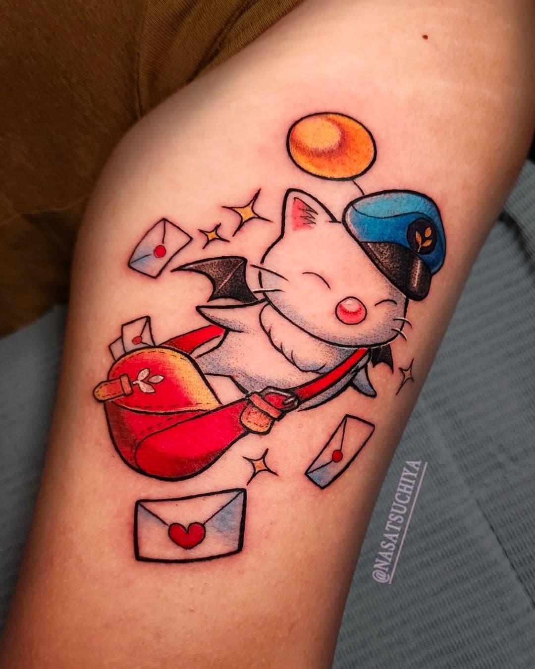 Moogle! Thank you for letting me tattoo this fun piece:)

#FFxiv #moogle #scholar
