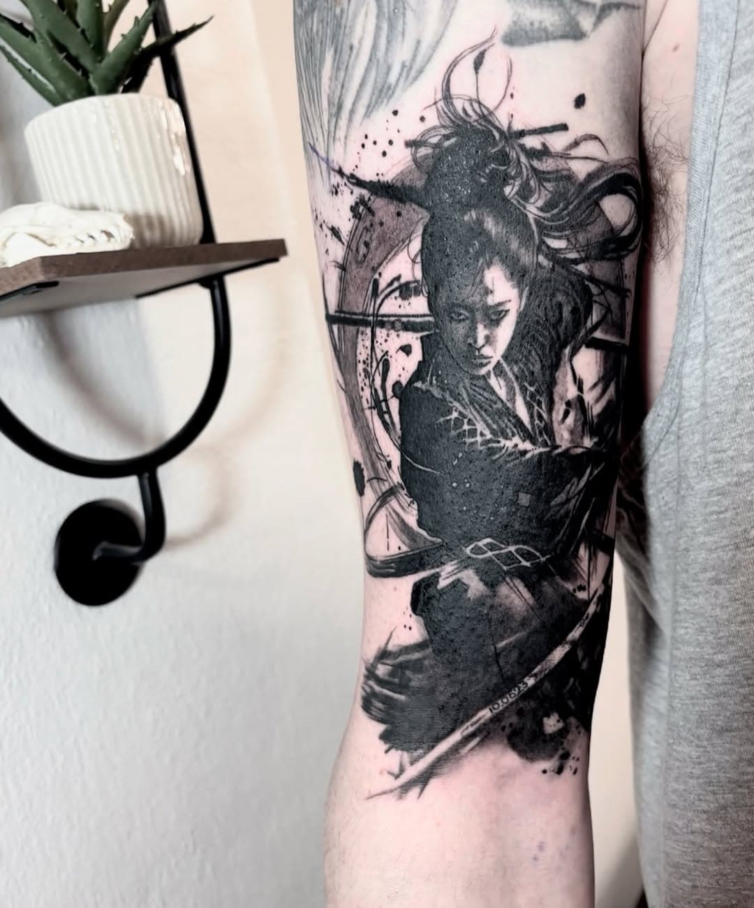 RESIDENT ARTIST @kayleyjaynetattoos 🗡️ 
Gorgeous lady samurai from Kayley and a family tribute design - so special and personal 🖤

📆 Now booking FEB+MARCH 2025
📆 Kayley’s working days are TUES-SAT

Please enquire using the dedicated form on the website, select ‘KAYLEY’ as your preferred artist.

✨ www.atelierfour.uk/enquire