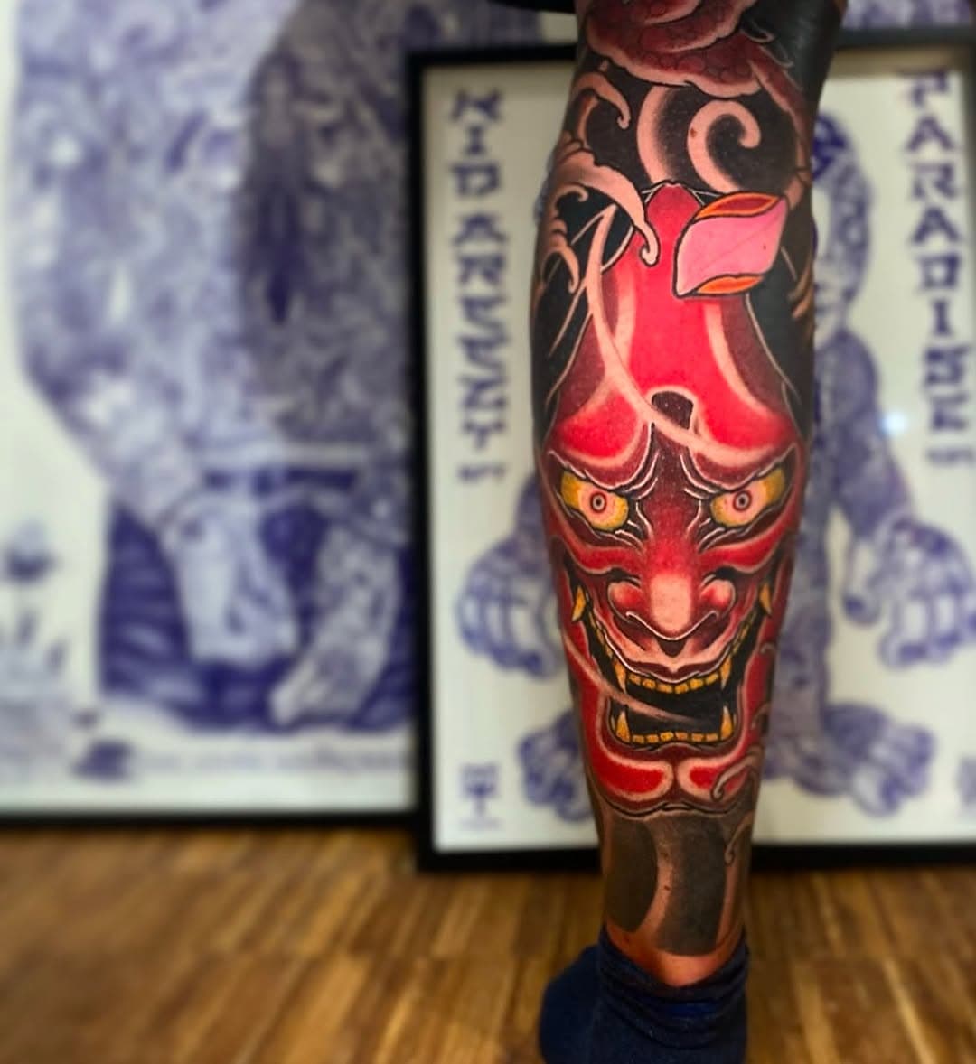 Hannya leg piece done by @marios_rta 👺
.
Contact us to book your appointment or for a consultation for your next tattoo ! 
• 📧 info@ritualtattoo.gr 
• ☎️ 6978907800 - 2107777230 
• Instagram : @ritualtattooathens
• Facebook : Ritualtattooathens
•
•
•
#ritualtattooathens #ritualtattoo #athenstattoo #athens #rta #japaneseink #japanesesleeve #japanesetattoo #irezumi #irezumitattoo #irezumism #irezumiart #hannya #hannyamasktattoo #irezumicollective #bestirezumi #asianink #tattoo #tattooed #ink #inked