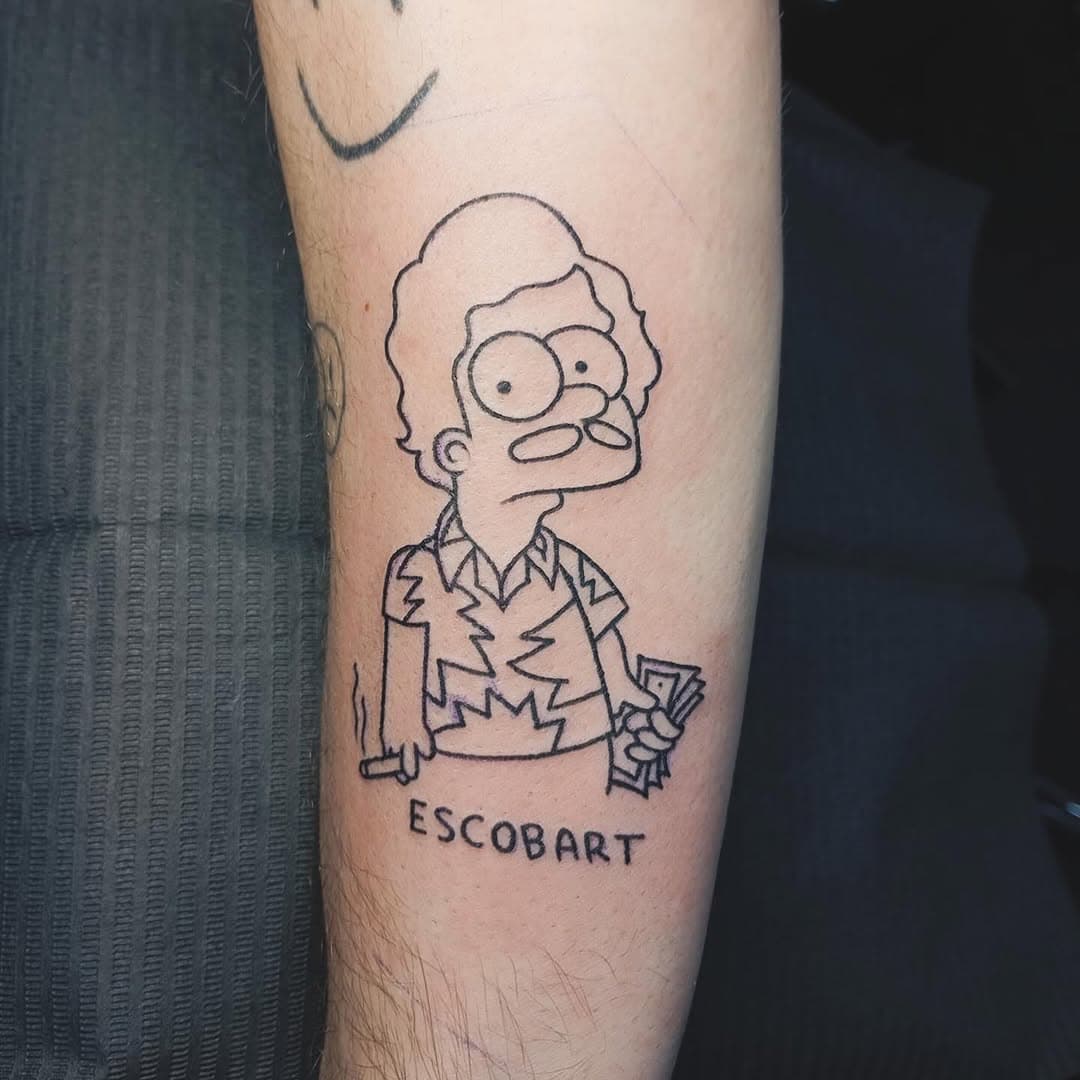 #Tattoo #Simpsons 🤣 by @seriousseriessupermoves 

•Walk ins always welcome from 11:00 till 22:00 (Amsterdam) & 11:00 till 21:00 (Utrecht)