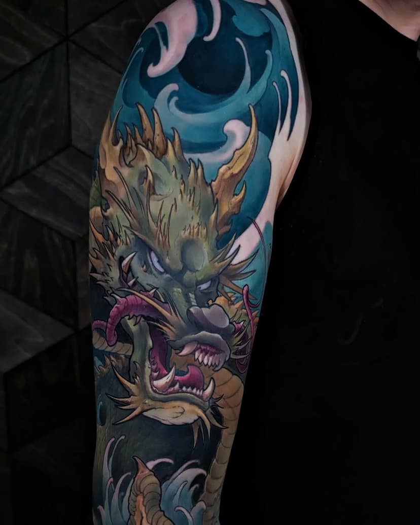 Dragon sleeve :: Neo japanese :: The end and the beginning

#neojapanesetattoo #dragontattoo #dragontattoos #japantattoo #asiantattoo #kolbastattoo #тату #russiantattoo