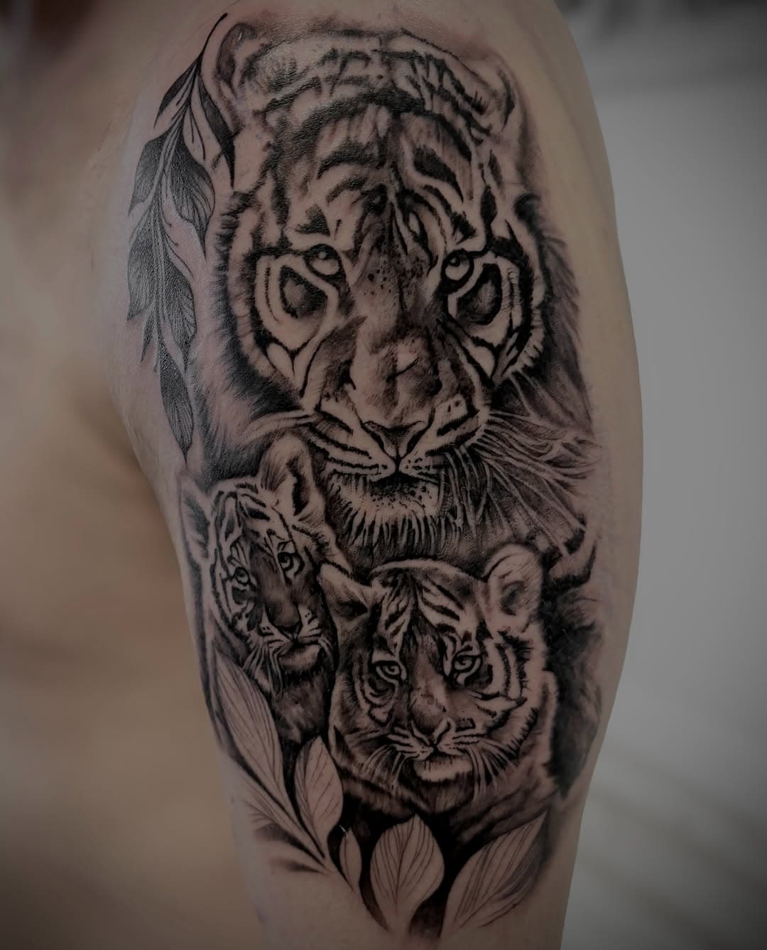 🐯🐯🐯 Tiger family for the awesome Dave 🔥 One of my favourites so much fun to design and do, DM me for all your wild animal needs 😁 Thanks for the trust pal see you soon 🙏🏼#rl_illustrations #immaculatebeautybyhelena #tattoo #tattoos #tattoosofinstagram #instagram #insta #instagood #tattooartist #tattooist #artist #art #lovemyjob ##grateful #love ##tattooaddict #tattooing #tattoolife #tattooidea #tattoodesign #viral #grow #share #comment #reel  #best #instadaily #instalike #instamood