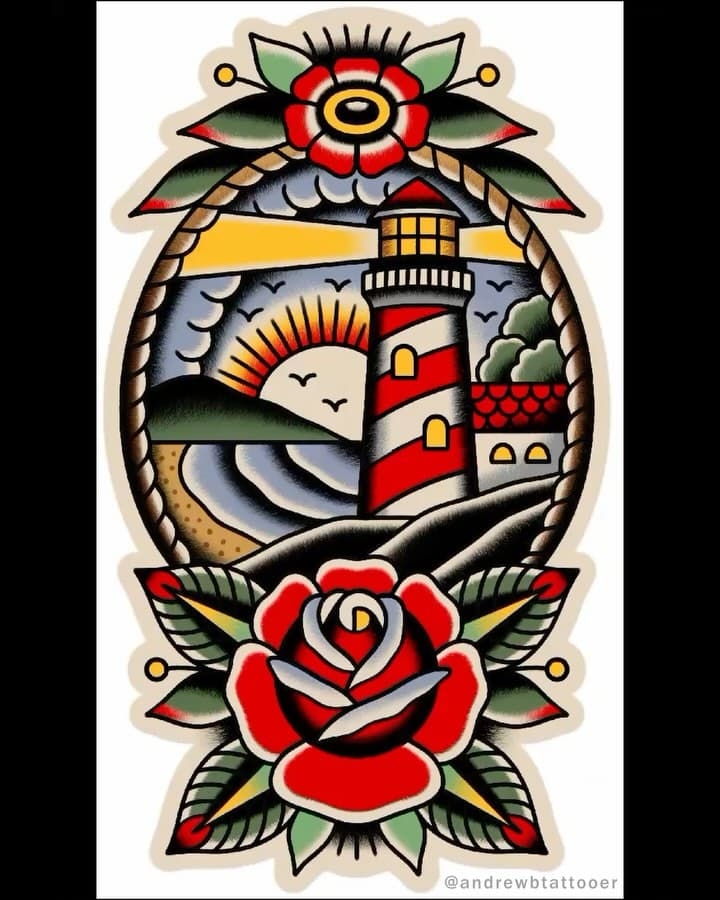 Haven’t posted a drawing timelapse in a while, so here’s one for a lighthouse I tattooed a few weeks ago. 
•
•
**Shirts/hoodies available on my website (link in bio)**
•
•
#tattoo#tattoos#traditionaltattoo#besttradtattoos#tradtattoo#tradworkers#bright_and_bold#realtraditional#americantraditional#oldschooltattoo#boldtattoo#boldwillhold#oldlines#outerlimits#outerlimitstattoo#costamesa#newportbeach#colortattoo#blacktattoo