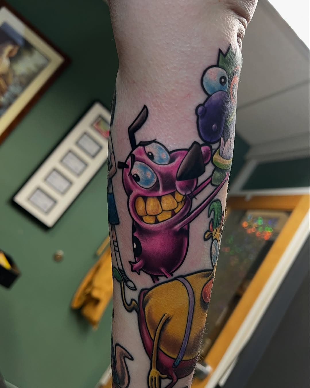 Happy to add this Courage to the nostalgia cartoon sleeve! Having a blast with these pieces. 
  What do you think will be the next one we add? 
#couragethecowardlydog #courage #cartoon
.
.

#mythtattoo #mythtattooeugene #mythtattoostudio @myth_tattoo_studio #kwadronmachine #starchildtattoo @rinsecup @_numb_skulled @star_child_tattoo @eternalink @electrumsupply @electrumsupply @fusion_ink  @bountypapertowels @drbronner #eugeneoregon #criticaltattoo  #eugenetattooartist #oregon #oregontattooartists #oregontattooartist @cityofeug @eugeneoregon @eugeneoregon_ @kwadron_usa @criticaltattoosupply @relyaidtattoosupply @nucleartattoosupply