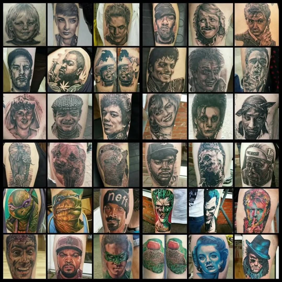 ***GRAB A DEAL***
I miss doing portraits tattoos, so......

Through February and March I will be do portraits at a reduced rate at just £300
This is colour or black and grey, and up to A5 (20cm x 15cm) in size, also this is for legs or arms (can do other areas at slightly higher rate)

Contact me to discuss your requirements.

50% deposit required to secure a booking.

#Obsession #Obsessiontattoos #tattoos #deal #bargain #portrait #portraittattoo #colourtattoo #blackandgreytattoo #realism