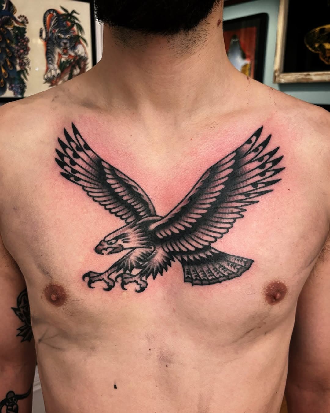 One shot eagle for Fred 🫡🦅 thank you so much! @baitshoptattoo