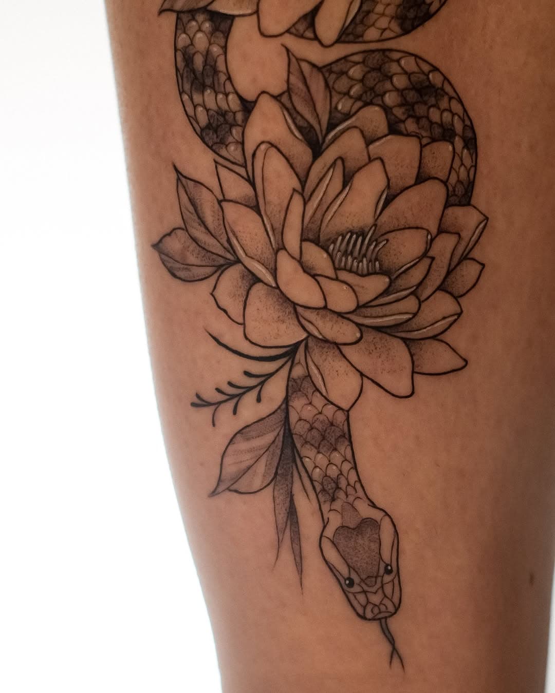 Sucuri com flor de lótus para Rafaela✨

#tattoo #tatuagem #tatuagemcobra #cobratattoo #tatuagemfeminina #tatuagemdelicada