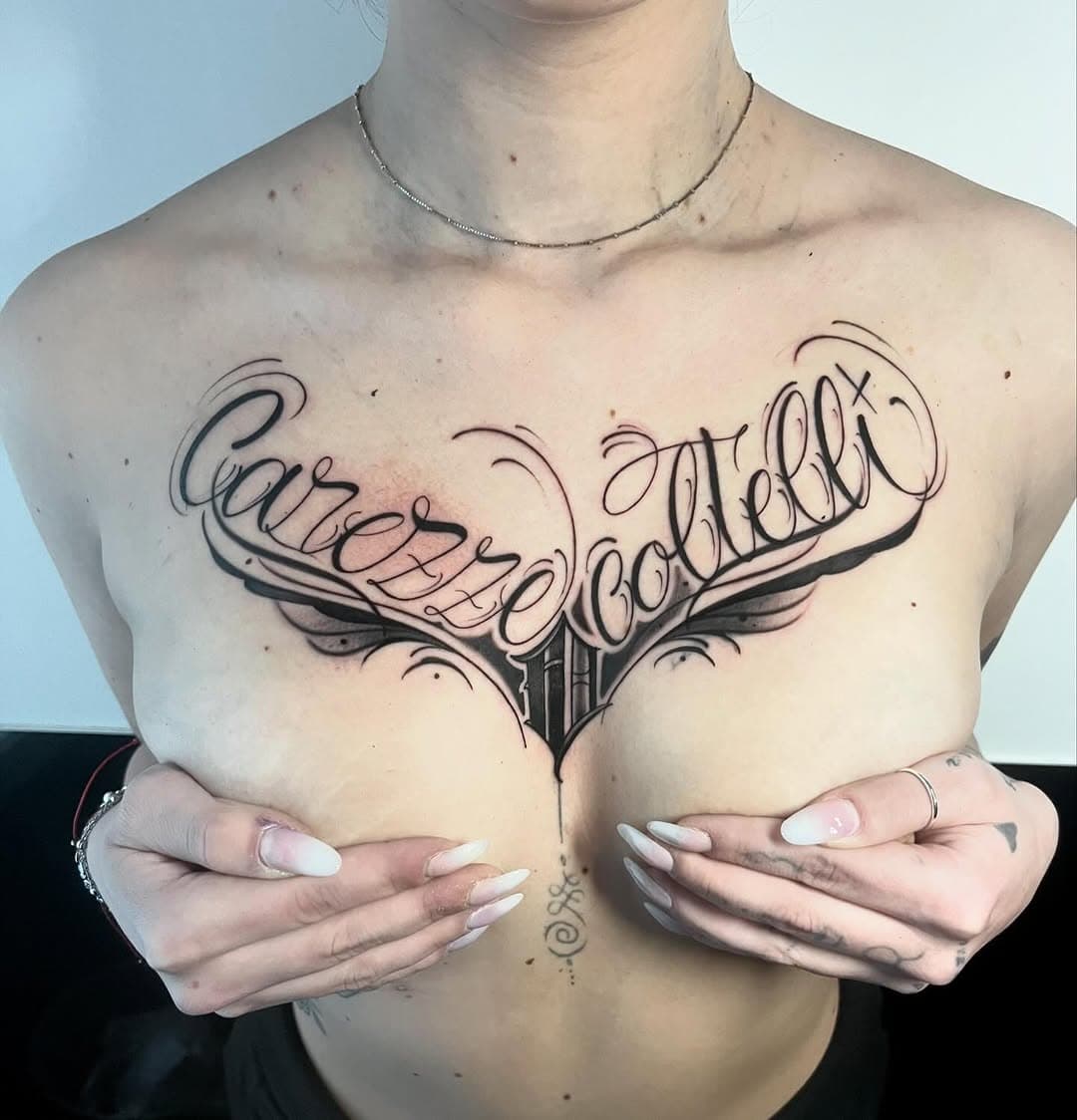 • SCRIPT •

Thanks 🙏 ✨ @tessa.tnr 

#tattoo #tatttoos #tattooer #tattooist #tatuajes #lettering #freehand #freehandlettering #coursive #letteringtattoo #black #blackwork #cover #coverup #piece #font #pics #pictures #post