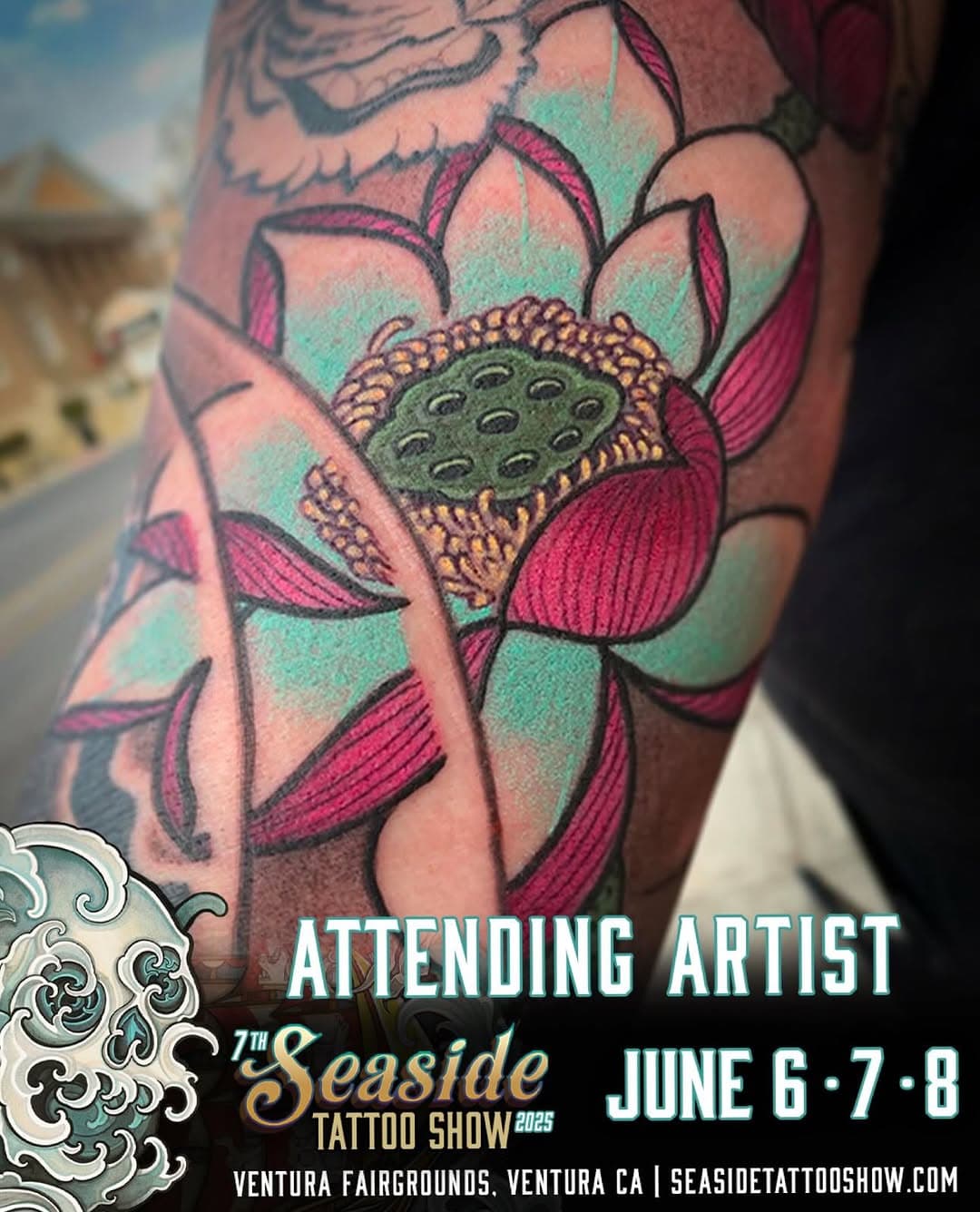 We’re thrilled to welcome back @austinjevans to the 7th Annual Seaside Tattoo Show! You may recognize his name—Austin created our 2nd Seaside Tattoo Show poster back in 2018.

Tattooing since 2006, he is the co-founder of @transformationgallery in Springfield, MO, and specializes in Japanese traditional tattooing.
If you’d like to book a session with Austin at the show, reach out to him directly—his schedule will fill up fast!

🎟 Tickets are on sale now! Don’t miss this three-day celebration of art and tattoos, happening June 6th-8th at the Ventura County Fairgrounds in Downtown Ventura! 

#SeasideTattooShow #TattooConvention #JapaneseTattoo #AustinEvans #TattooArt #VenturaEvents #SeasideTattooShow #VenturaTattoo #TattooExpo 
#VenturaTattooShow #TattooConvention
#TattooExpo #CaliforniaTattooConvention
#TattooContests #GetTattooed #InkedLife
#TattooLovers #TattooCulture #socal 
#Ventura #VenturaCounty #VenturaCalifornia 
#SouthernCalifornia #SoCalEvents #ThingsToDoInVentura #VenturaLocal  #tbt 
#TattooArt #GetTattooed