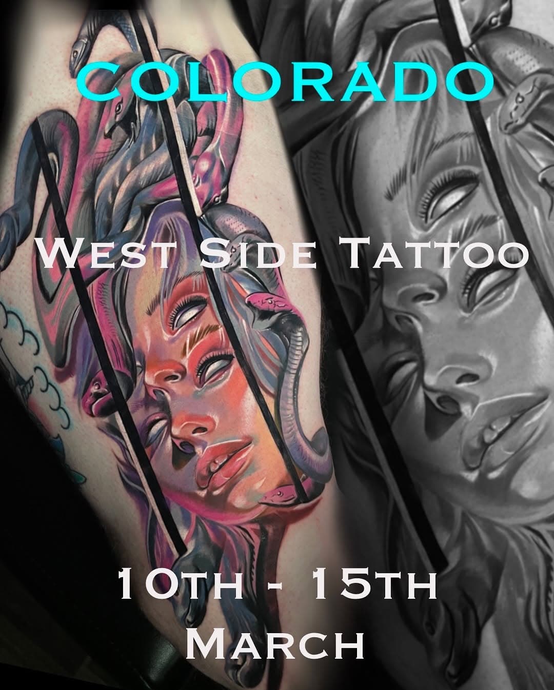 🇺🇸 Colorado 🇺🇸
I have 2 more slots left during my visit next month to Colorado Springs  10-15th March  at the amazing @westsidetattoo719 
Pre-set or custom ideas welcome. 

DM for booking enquiries 

#tattoodesign #tattooidea #tattooflash #tattoomagazine #thebesttattooartist  #ink #colortattoos #besttattoos  #inklife #thebesttattooartists #poparttattoo #rakhee_shah  #radtattoos  #abstractart #colorportrait #coloradoink #coloradotattoo #719tattoo #COsprings