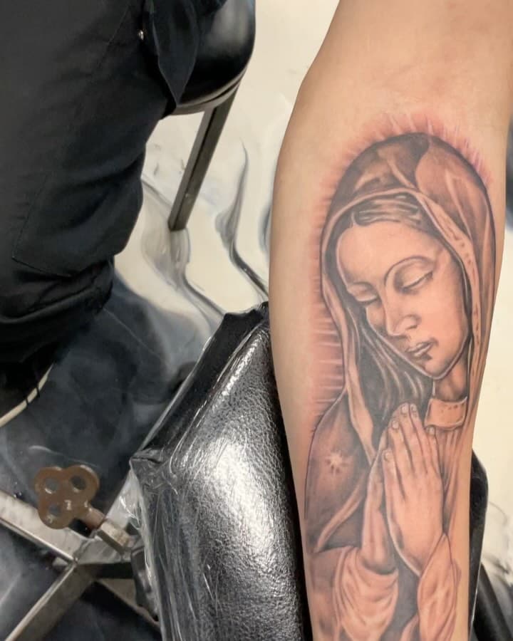 #slimer#slimeballtattoos#virgendeguadalupe#firstsession done at @autumn_moon_tattoo