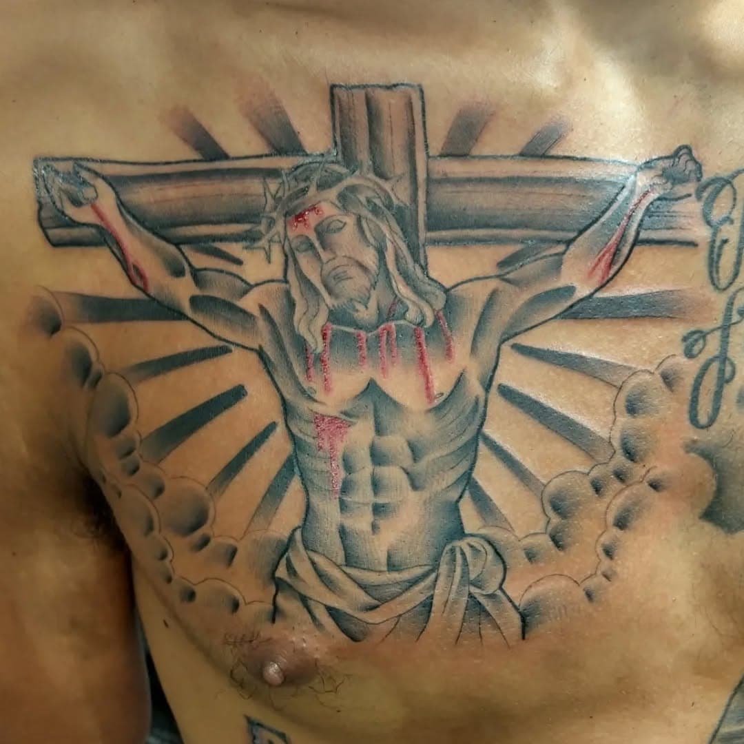 #wip #workinprogress #jesus #jesuschrist #cross #crossfit #lakeside #lakesidetattoo #lakeside_tattoo