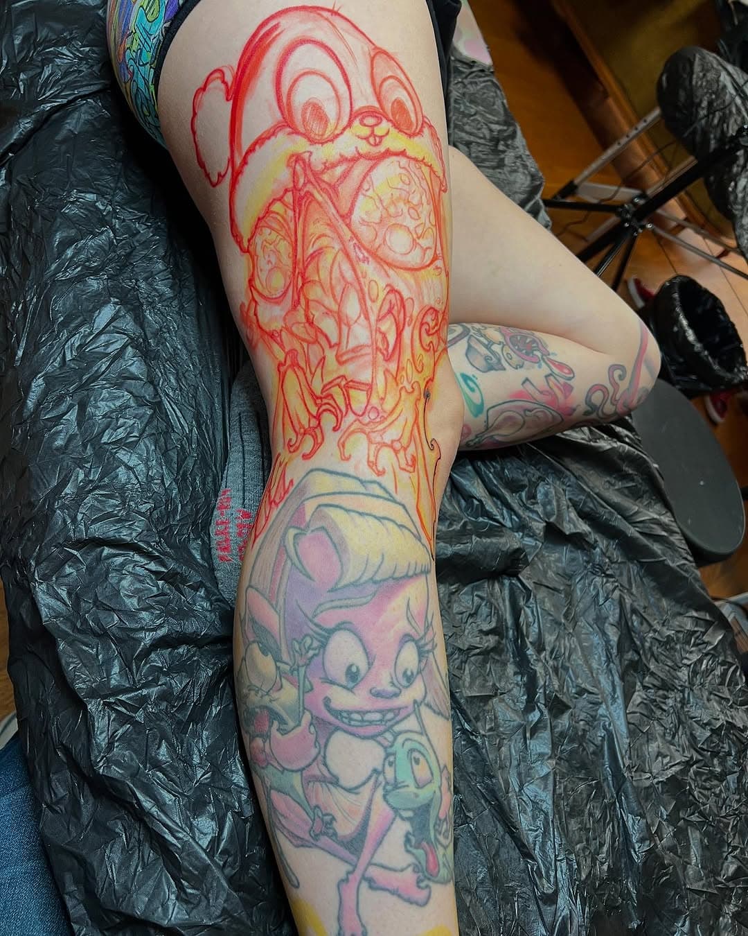 Little addition to a piece I did 14yrs ago!  Thanx @amy_mymouse for the hospitality 🙏🏼