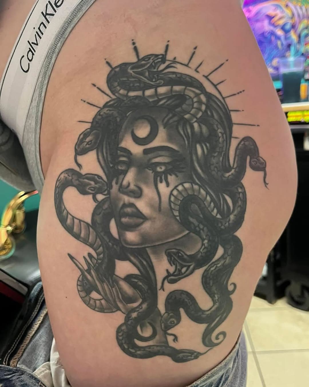 *HEALED* Medusa 🐍 done by @tastyzappytats 
Walk-Ins always welcome 1st come 1st served or to lock in your time slot give us a ☎️ 843.445.9988

#dr_ink #tattoos #myrtlebeach #southcarolina #tattooartist #tattooshop #art #love #insta #instagood #supportgoodtattooing #guyswithtattoos #girlswithtattoos #photography #ccu #coastalcarolina #coastalcarolinauniversity #tattoooftheday #ink #inked #photooftheday #tattooideas #colortattoos #traditionaltattoo #neotraditionaltattoo #blackandgreytattoos #nofilter #finelinetattoo #conway