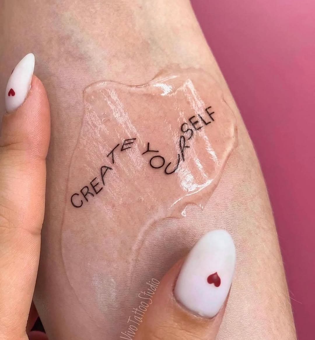“Create Yourself” ❤️- @vivotattoostudio - Follow us for more ♡ @smalltattoos ⠀
————————————————⠀
#SmallTattoo #tattoos #tattoo #ink #inked #inkaddict #tattoolover #artist #tattoolife #tattoolove #tatts #tattoowork #inspiration #tattooedgirls #girlswithtattoos #cutetattoo