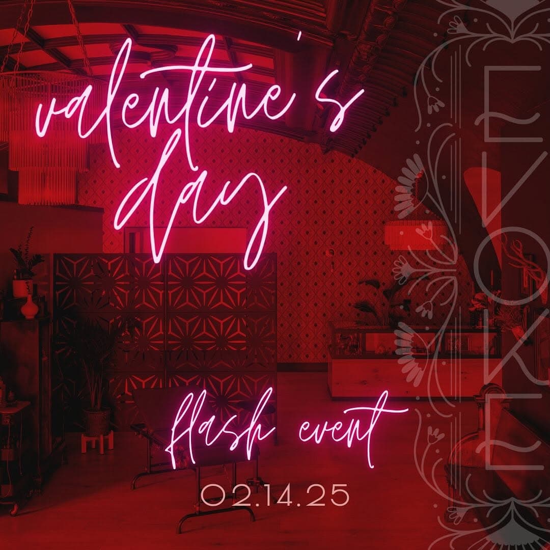 Valentine’s Day is right around the corner
 🔻Flash Event info below🔻

▫️This will be a pre-sale event and time slots go on  sale Wednesday 2/12 at 5pm. 
▫️ Flash designs will be posted on Tuesday 2/11
▫️ Valentines Day special: bring your favorite person for a duo tattoo $214 total (each person gets a tattoo of designs that just go well together i.e., a flame and match, peanut butter and jelly etc. etc.)
▫️$150 and $250 flash designs also available