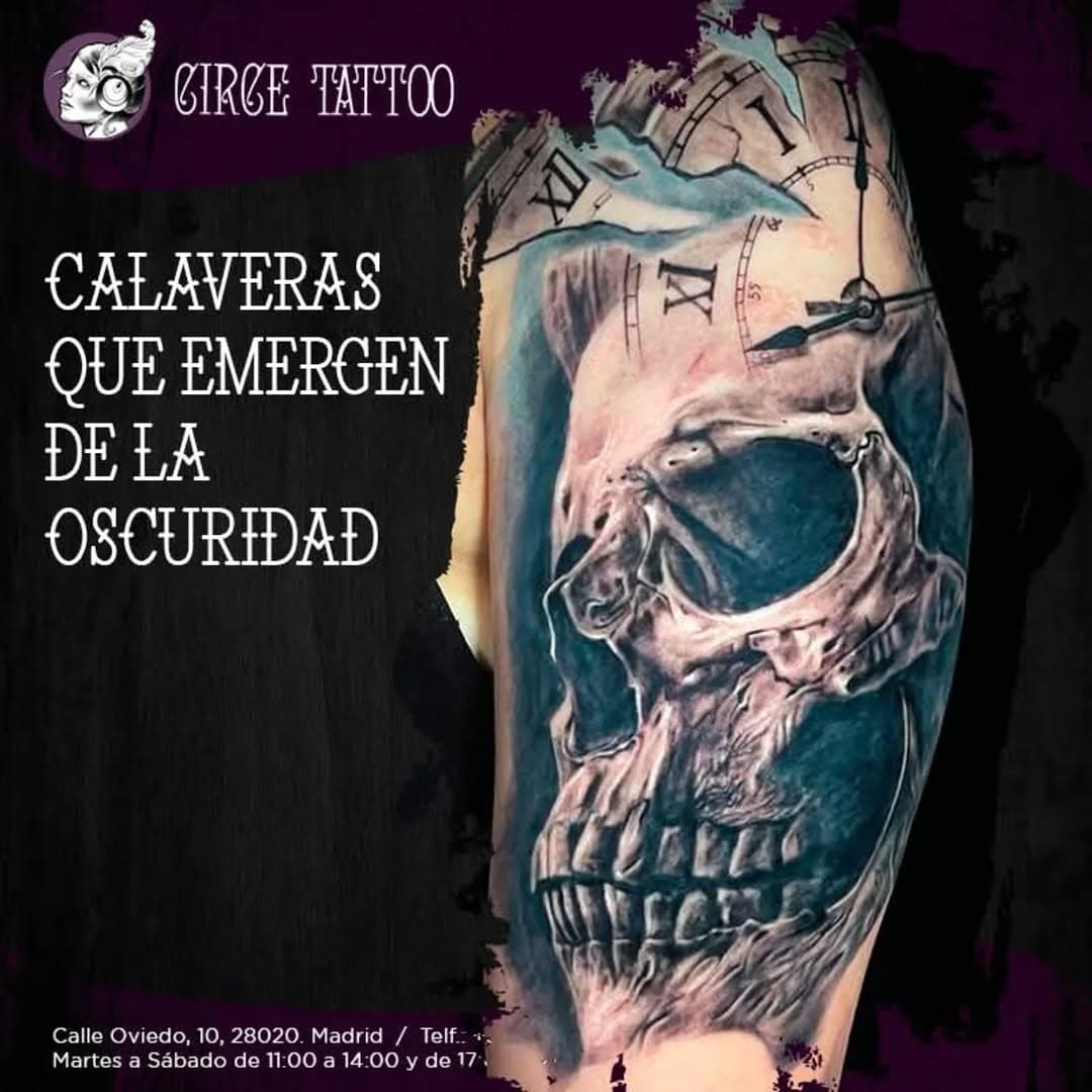 Buenas tardes 
Info y citas, tlf y WhatsApp 675156178
www.circetattoo.com
¿Qué simboliza la calavera en el tattoo?