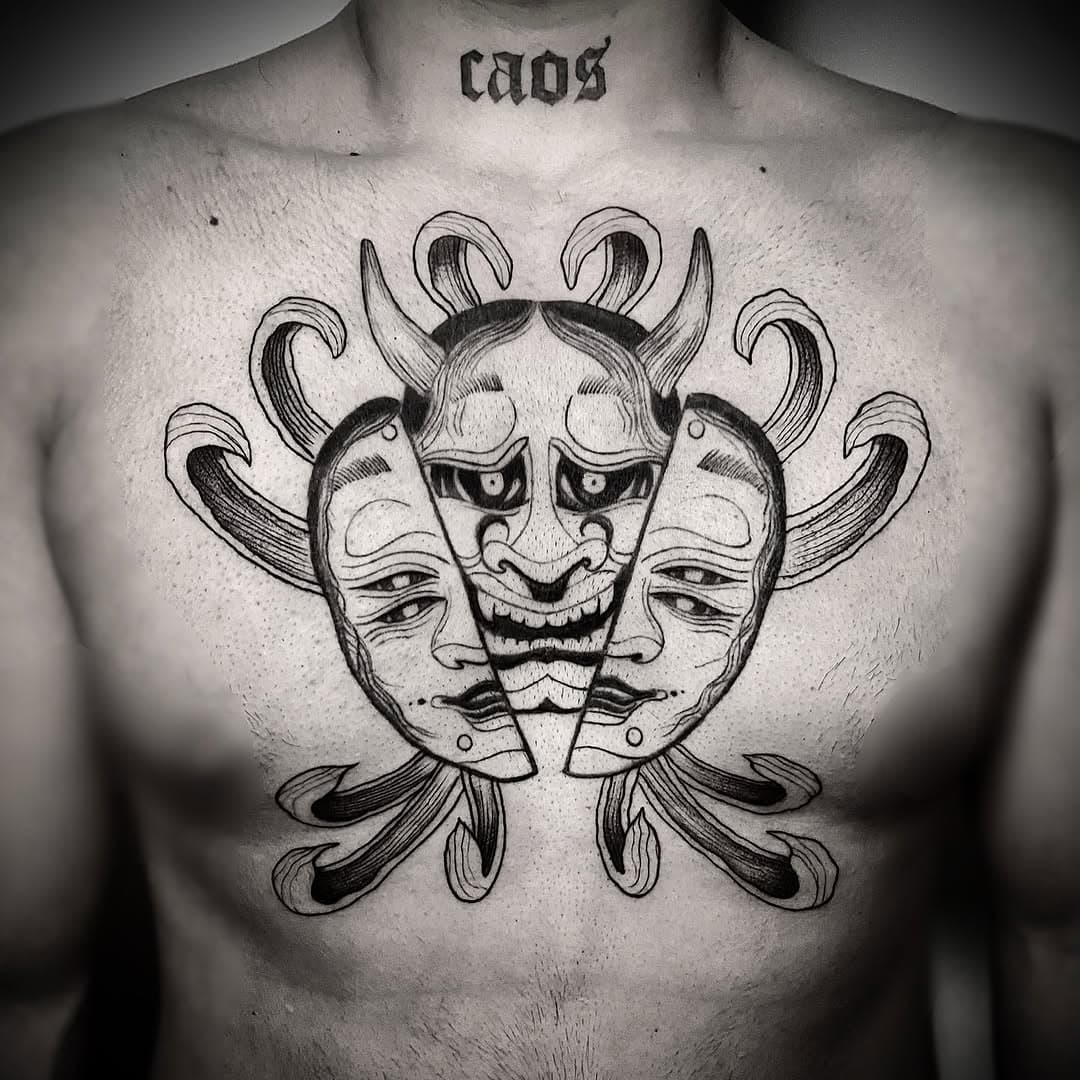 Gracias Villa 👊🏻👊🏻👹
Trabajo realizado en @thegoodfriends_tattoos 
Para citas o consultas escribe a el 
☎️ 600 145 311  o mensaje privado 
Muchas Gracias 🙏🏻🤟🏻🤟🏻🤟🏻🤟🏻
➖➖➖➖➖➖➖➖
➖➖➖➖➖➖➖➖
#tattoo #blackworktattoo #japanesemask #demontattoo #albacetetattoo