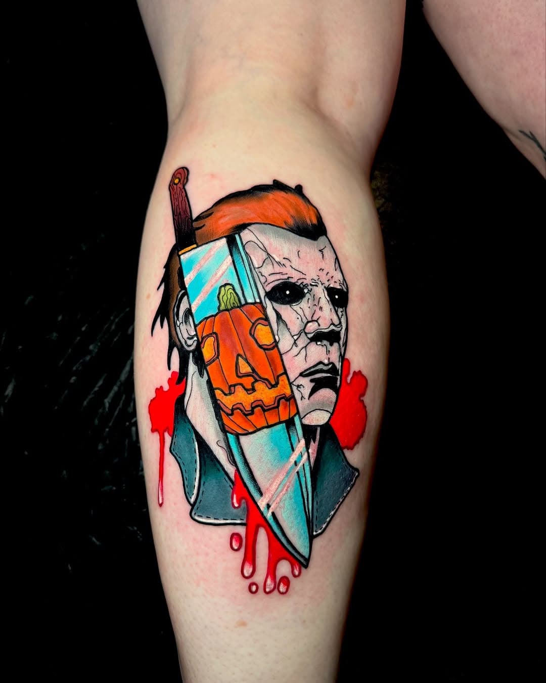 🎃THE SHAPE🎃
.
Massive thank you to Jo for getting this #michaelmyers recently !! Always an absolute blast doing horror icons !! 
.
#neotraditional #neotrad #halloweentattoo #lowkeytattooglasgow #michaelmyerstattoo #glasgowtattoo