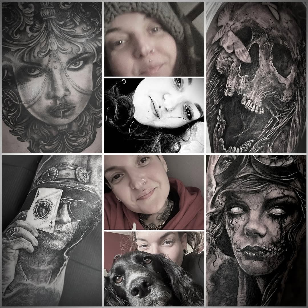 Nothing new to show this week as been off work feeling a bit dodge…. So here’s my face four times , some tattoos and Hugo for your viewing pleasure!!! Back in business, email hamillart@gmail.com for tattoo enquiries…. Love and light xxx #edinburgh #blackandgreytattoo #girlswithtattoos @thistleandthefable