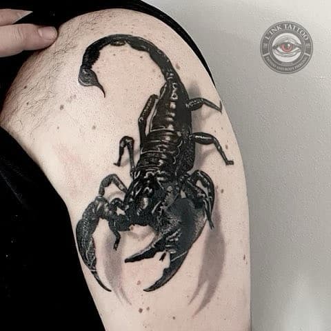 Realistic scorpion black and grey tattoo by our new special guest @meryjanefilippi 
•
•
•
•
•
•
•
•
•
•
•
•
#scorpion #escorpio #escorpion #scorpions #realistictattoo #tattoorealistic #tatuagemrealista #tatuajesrealistas #padova #vicenza