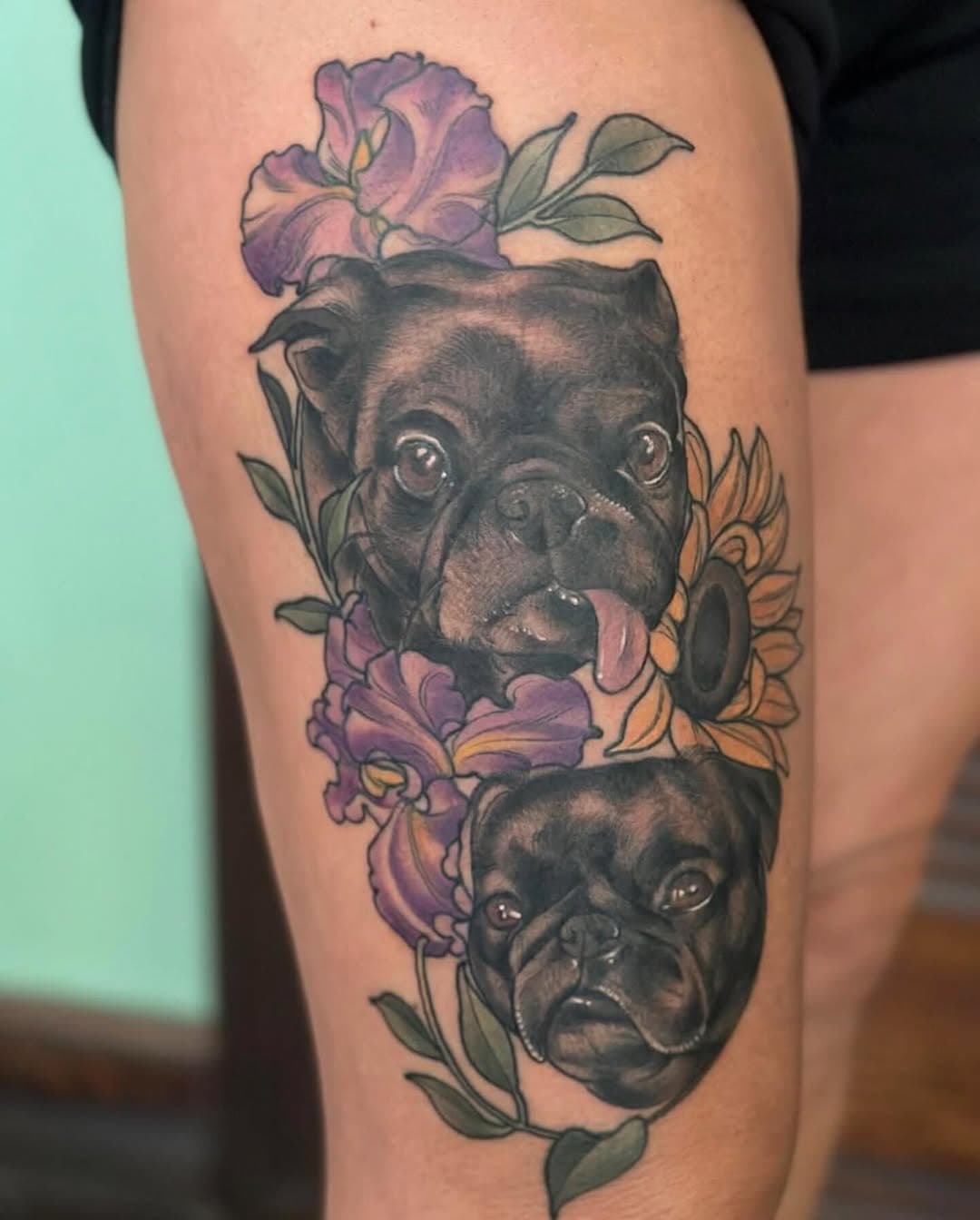 Nobody does pet portraits better than @rachaelshelly and you know it! #philadelphia#rachaelshellytattoo#forevervalentine #verify