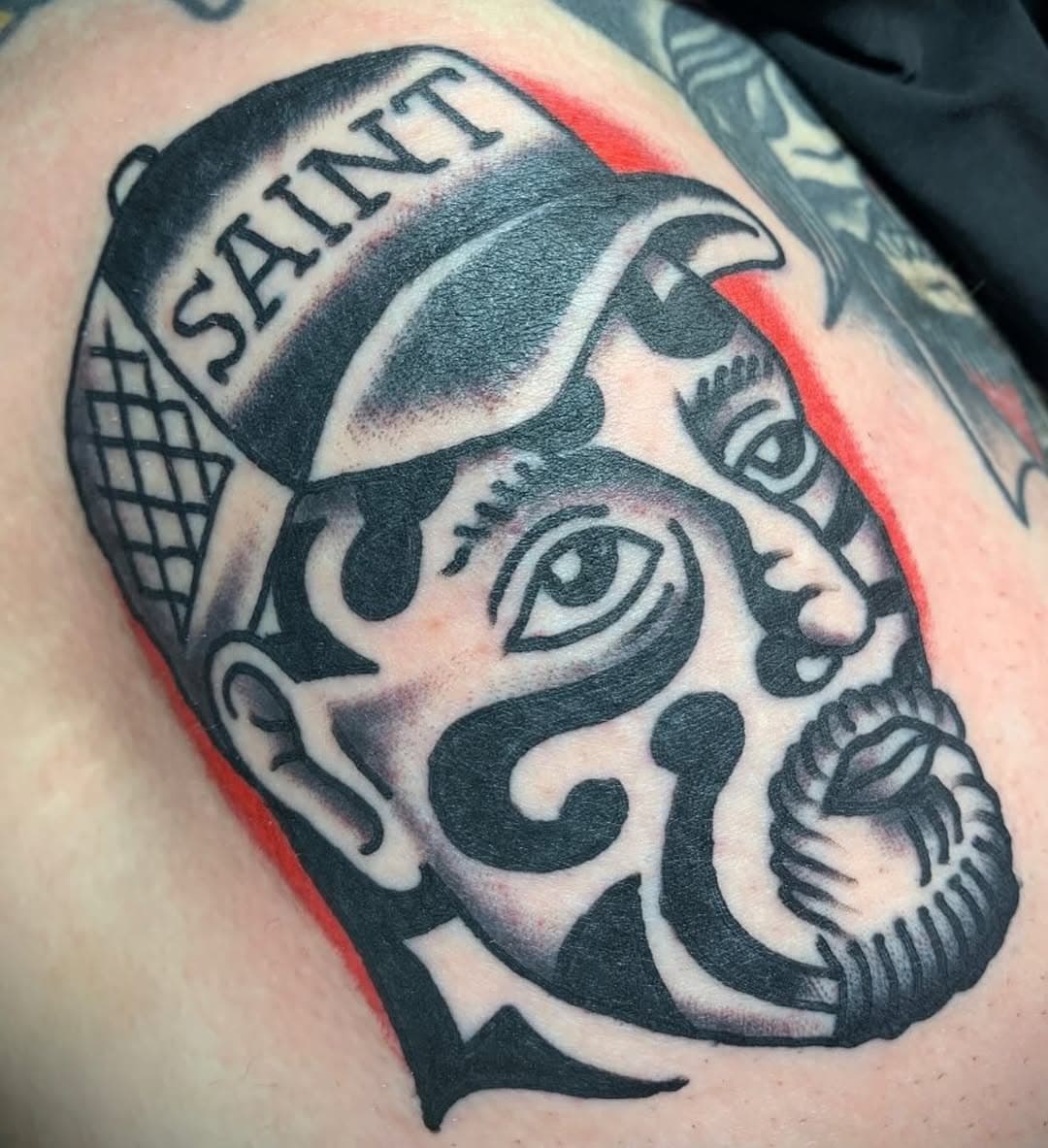 The great @davistattooer 
Email Davistattooer@yahoo.com for appointments!
#sainttattoo #knoxville