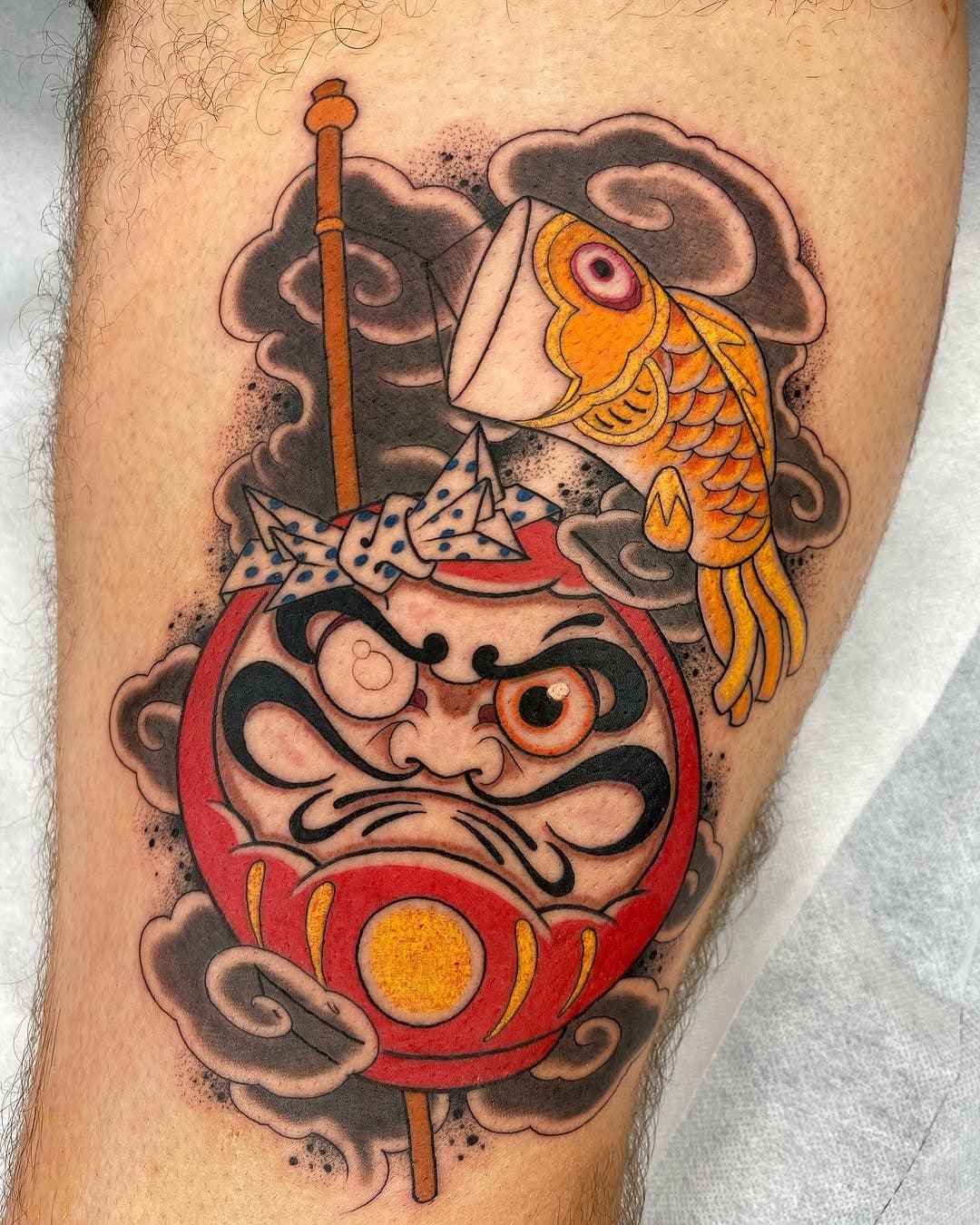 🎏㊙️Daruma para Gonzalo espero que se cumpla tu propósito ! 🙏🤞

#daruma #darumatattoo #neojapanese #irezumi #jaoanesetattoo #neotraditionaltattoo