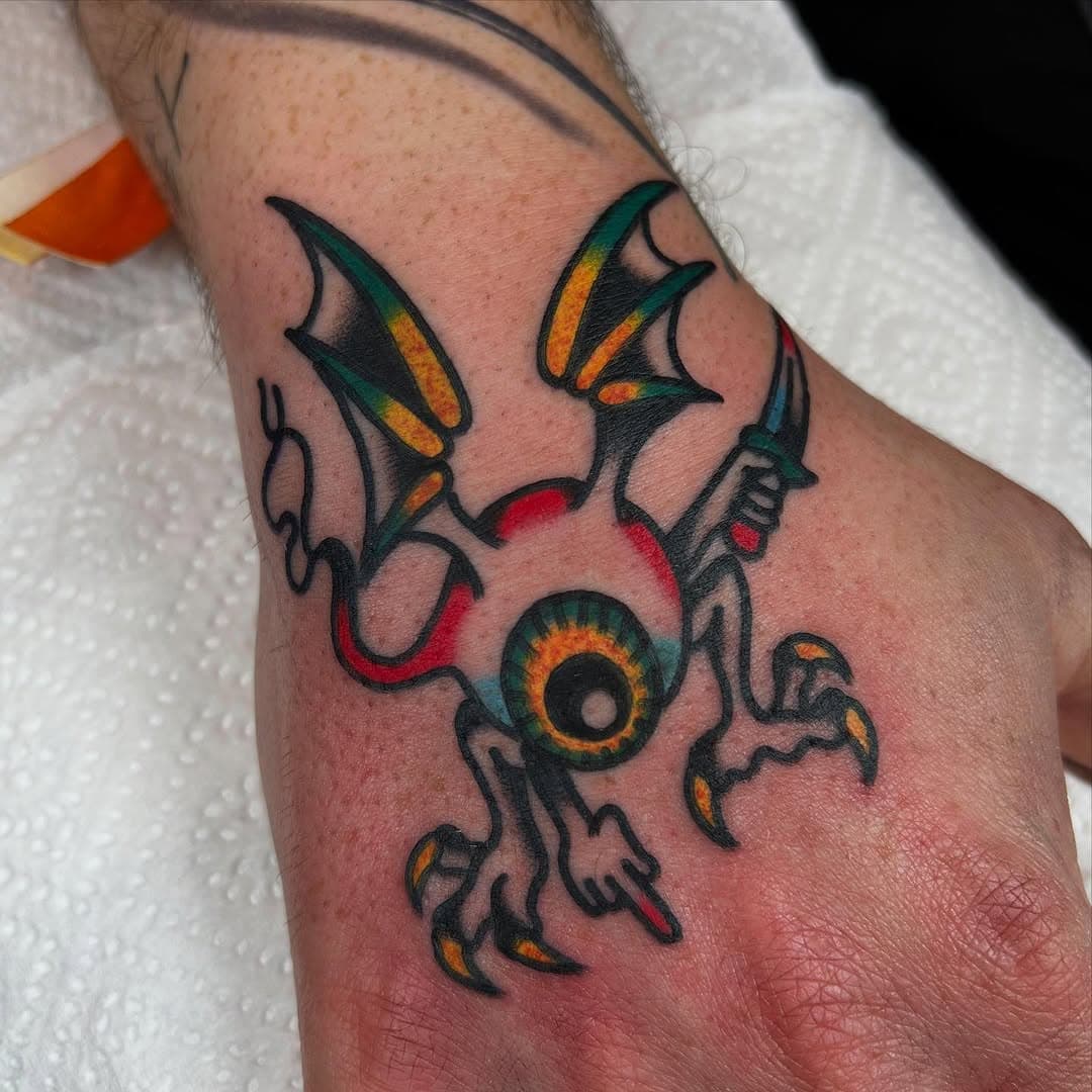 @lilletattooconvention was completely crazy, here a job stopper for my friend Kevin 👁️🔪