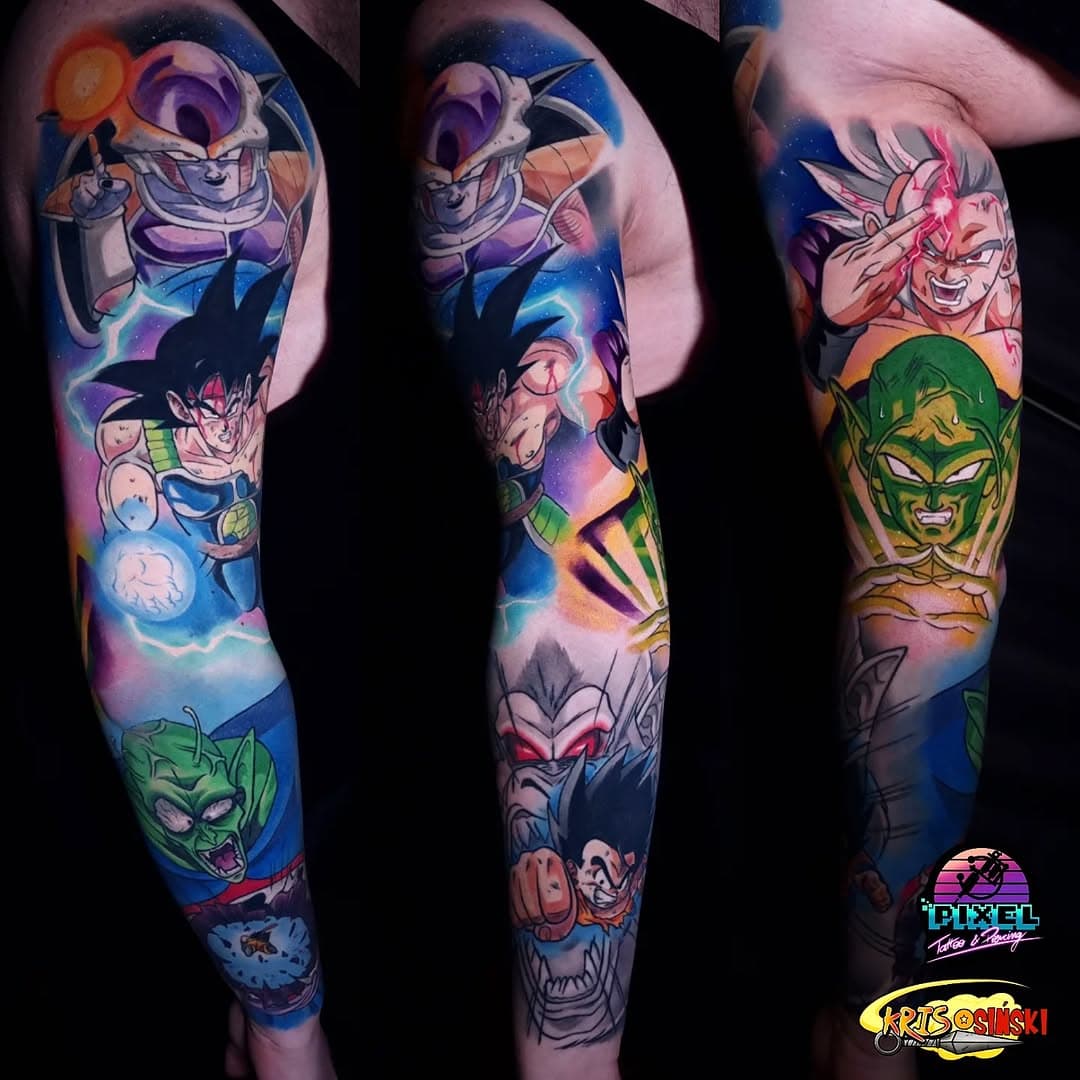 Dragon Ball sleeve for @pan_ognos 
Done with @pepax.official @barberdts_polska 
.
.
.
.
.
.
#animeedits #animelover #animeart #tatuaż #otaku #pepaxcartridges #pepaxlance #polskichlopak #polskadziewczyna #dragonball #dragonballz #dbz #goku #piccolo #gohan