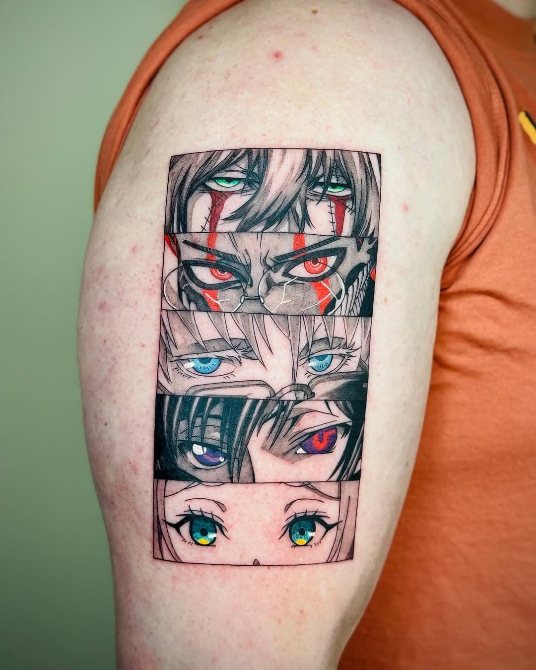 💖Custom eyes from different anime💖
Who’s ur favorite?!🥹
Total took around 6 hours
Thank you so much!

#anime #animeart #animetattoo #animetattooartist #fineline #finelinetattoo #finelinetattooartist #tattoo #animeeyes #colorink #colortattoo #tattooartist #tattoowork #tattooist #tattooideas #tattoodesign #tattooed #tattooing