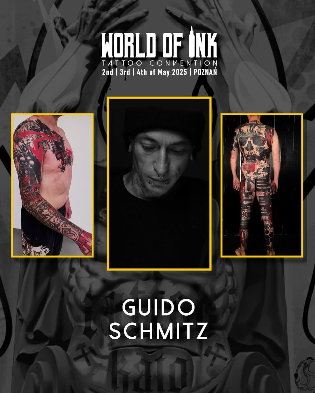 @guido_schmitz_tattoo will be attending World od Ink Poznań 
@guido_schmitz_tattoo weźmie udział w World of Ink Poznań 
📆 2nd | 3rd | 4th  of May 2025 
📌 MTP Poznań 🇵🇱
#tattoo #tattooconvention #tattoos #tatuażpolska #tatuaże