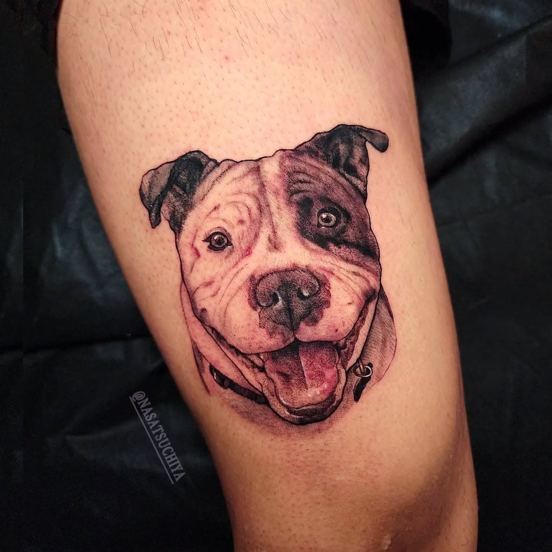 Did this cute pup the other day @kingsavetattoo !