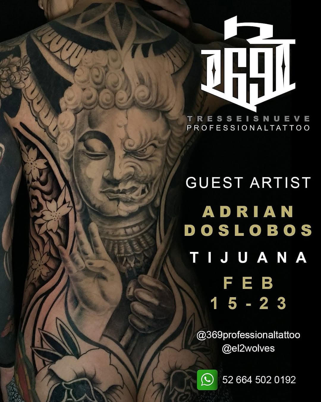 👉 @el2wolves ITS COMING TO OUR HOUSE!!! 
February 15th to 23th, MAKE YOUR APPOINTMENT 🔥

#sandiego #chicanopark #lajoya #coronado #tijuana #619 #tattoo #chicano #chicanotattoo #chicanoart #chicanostyle #tattoo #blackandgraytattoo #tattooartist #browntothebone